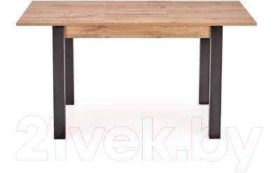 Обеденный стол Halmar Gino 100-138x60x75 (дуб вотан/черный)