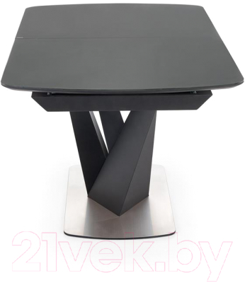Обеденный стол Halmar Patrizio 160-200x90x77 (темно-серый/черный)