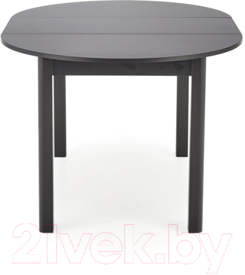 Обеденный стол Halmar Ringo 102-142x102x76 (черный/черный)