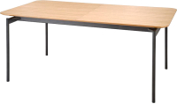 Обеденный стол Halmar Smart 170-250x100x76 (дуб натуральный/черный) - 