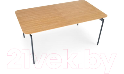 Обеденный стол Halmar Smart 170-250x100x76 (дуб натуральный/черный)