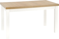 Обеденный стол Halmar Tiago 2 140-220x80x76 (дуб крафт/белый) - 