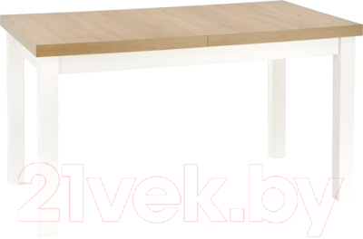 Обеденный стол Halmar Tiago 2 140-220x80x76 (дуб крафт/белый)