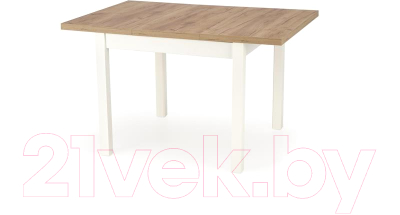 Обеденный стол Halmar Tiago Kwadrat 90-125x90x76 (дуб крафт/белый)