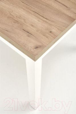 Обеденный стол Halmar Tiago Kwadrat 90-125x90x76 (дуб крафт/белый)