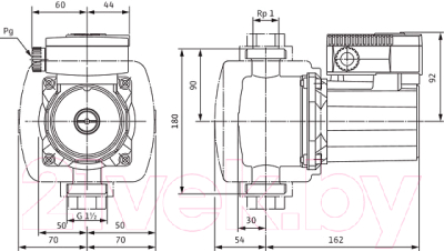 Циркуляционный насос Wilo Top-Z25/6 DM PN6/10