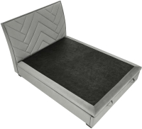 Двуспальная кровать Halmar Continental 1 160x200 (Monolith 85 серый) - 