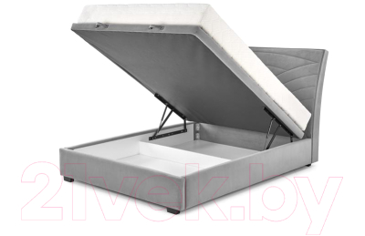 Двуспальная кровать Halmar Continental 1 160x200 (Monolith 85 серый)