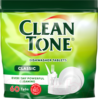 Таблетки для посудомоечных машин Clean Tone Classic (60шт)