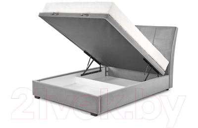 Двуспальная кровать Halmar Continental 2 160x200 (Monolith 85 серый)