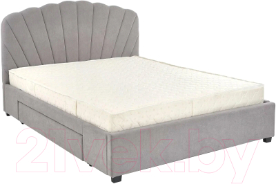 Двуспальная кровать Halmar Gabriella 160x200 (светло-серый)