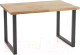 Обеденный стол Halmar Radus 140x85x76 (дуб натуральный/черный) - 
