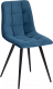 Миниатюра изображения товара Стул Tetchair Chilly 45x53x88 ткань/металл (синий Barkhat 29/черный)