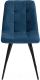 Миниатюра изображения товара Стул Tetchair Chilly 45x53x88 ткань/металл (синий Barkhat 29/черный)