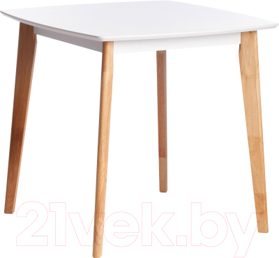 Обеденный стол Tetchair Claire квадратный (белый/натуральный)