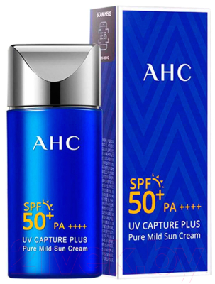 Крем солнцезащитный AHC Легкий-UV Capture Plus Pure Mild Sun Cream SPF 50+ PA++++ (50мл)