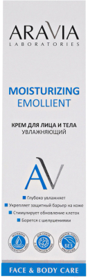 Крем для лица Aravia Laboratories Moisturizing Emollient Увлажняющий для лица и тела (200мл)