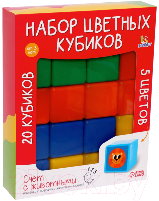 Развивающий игровой набор Соломон Набор цветных кубиков / 7762685