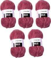 

Набор пряжи для вязания, Дольче 100г 120м / 751