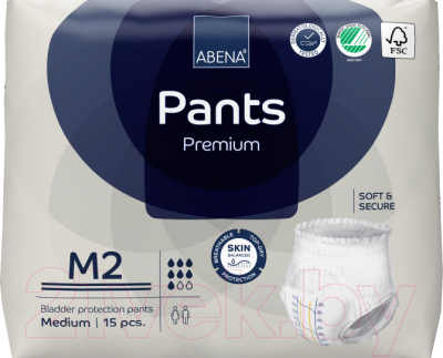 Трусы впитывающие для взрослых Abena Pants M2 Premium (15шт)