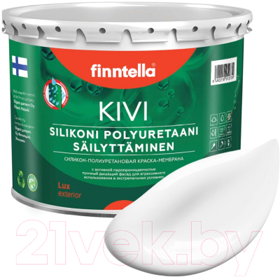 Краска Finntella Kivi Lumi / F-11-1-3-FL134 (2.7л, белый)