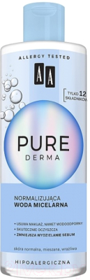 Мицеллярная вода AA Pure Derma Нормализующая (400мл)
