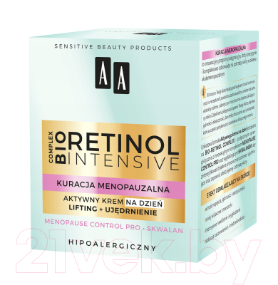 Крем для лица AA Retinol Intensive Менопаузная активная терапия Дневной (50мл)