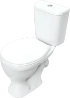 Унитаз напольный Sanita Luxe Формат WC.CC/Format/1-P/WHT.G/S1 (с сиденьем) - 