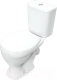 Унитаз напольный Sanita Luxe Формат WC.CC/Format/1-P/WHT.G/S1 (с сиденьем) - 