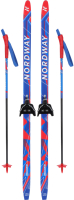 Комплект беговых лыж Nordway 8RYA2VQ51F / 116717-MX (р.120, мультицвет) - 