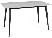 Обеденный стол Signal Rion 130x70 (белый/черный) - 