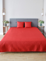 Покрывало с подушками АЭЛИТА Покрывало, 2 подушки (ультрастеп) 180x200 (красный) - 