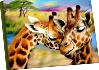 Картина по номерам Школа талантов Жирафы. Нежность / 524814 - 
