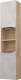 Шкаф-пенал для ванной Дабер 017 / СТ17.0.0.7 (дуб канзас коричневый/бетон чикаго) - 