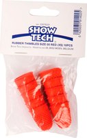 Набор напальчников для тримминга Show Tech Rubber Red XS / 23STE031 (10шт) - 