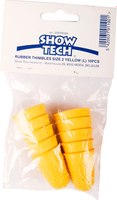 Набор напальчников для тримминга Show Tech Rubber Yellow L / 23STE034 (10шт) - 