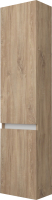 Шкаф-пенал для ванной Дабер 019 / СТ19.0.0.6Б (дуб канзас коричневый/белый) - 