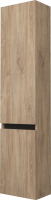 Шкаф-пенал для ванной Дабер 019 / СТ19.0.0.6Ч (дуб канзас коричневый/черный) - 