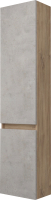 Шкаф-пенал для ванной Дабер 019 / СТ19.0.0.7 (дуб канзас коричневый/бетон чикаго) - 
