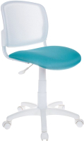 Кресло детское Бюрократ CH-W296NX (белый TW-15/бирюзовый 15-175) - 