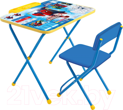 Комплект мебели с детским столом Ника Д2Ч Marvel 2 Великий Человек-паук