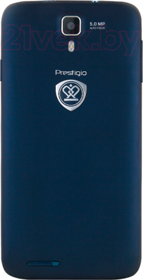 Смартфон Prestigio MultiPhone 3501 Duo (синий) - вид сзади