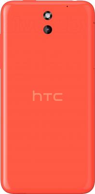 Смартфон HTC Desire 610 (оранжевый) - вид сзади