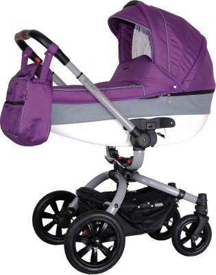 Детская универсальная коляска Coletto Messina 2 в 1 (серо-фиолетовый) - общий вид