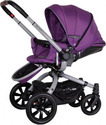 Детская универсальная коляска Coletto Messina 3 в 1 (серо-фиолетовый) - прогулочный вариант