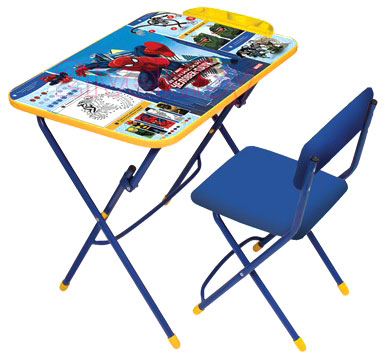 Комплект мебели с детским столом Ника Д3Ч Marvel 2 Великий Человек-паук - общий вид