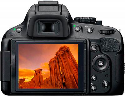 Зеркальный фотоаппарат Nikon D5100 Kit 18-55mm II - вид сзади