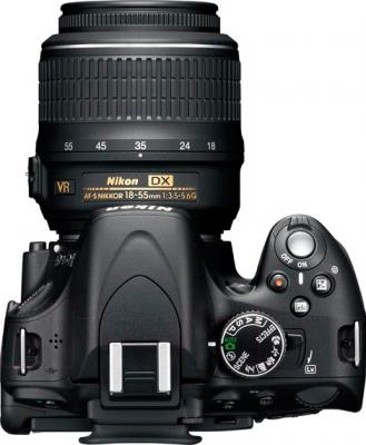 Зеркальный фотоаппарат Nikon D5100 Kit 18-55mm II - вид сверху