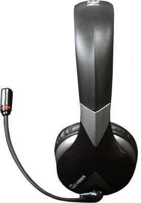 Наушники-гарнитура Qcyber Neon GH-7000 (черный) - вид сбоку