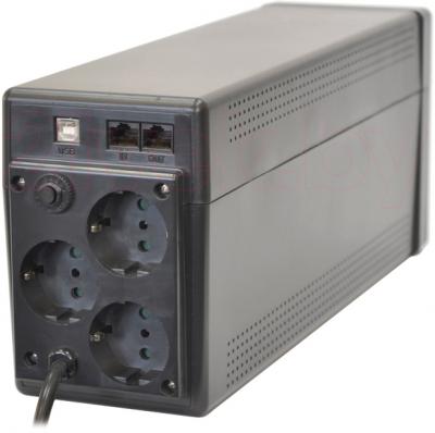 ИБП Powercom Phantom Black PTM-850AP 850VA - вид сзади